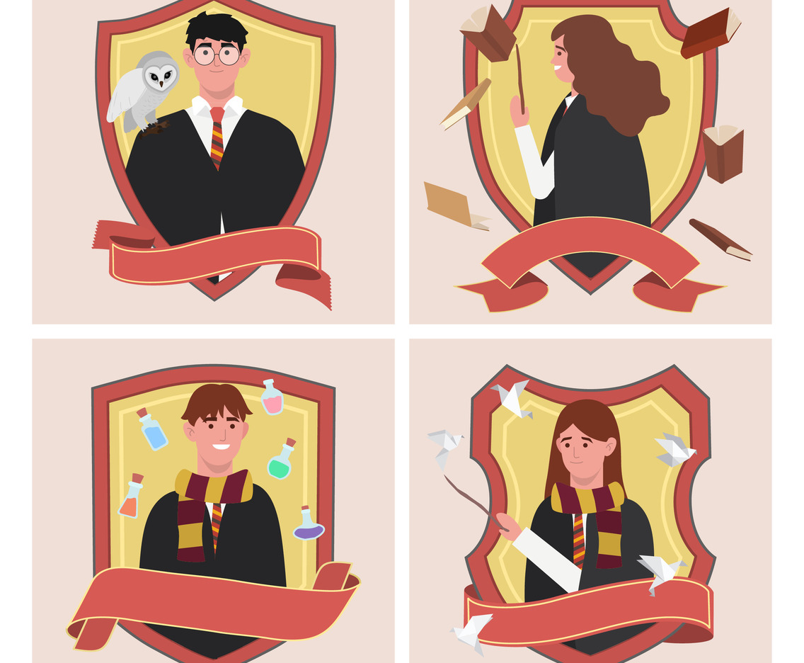 Wizard School Student for Social Media Post Template