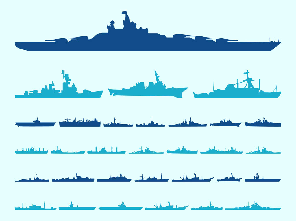 Ship Silhouettes Graphics