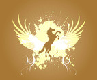 Grunge Horse Background