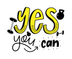 Motivational Sport Quote Lettering