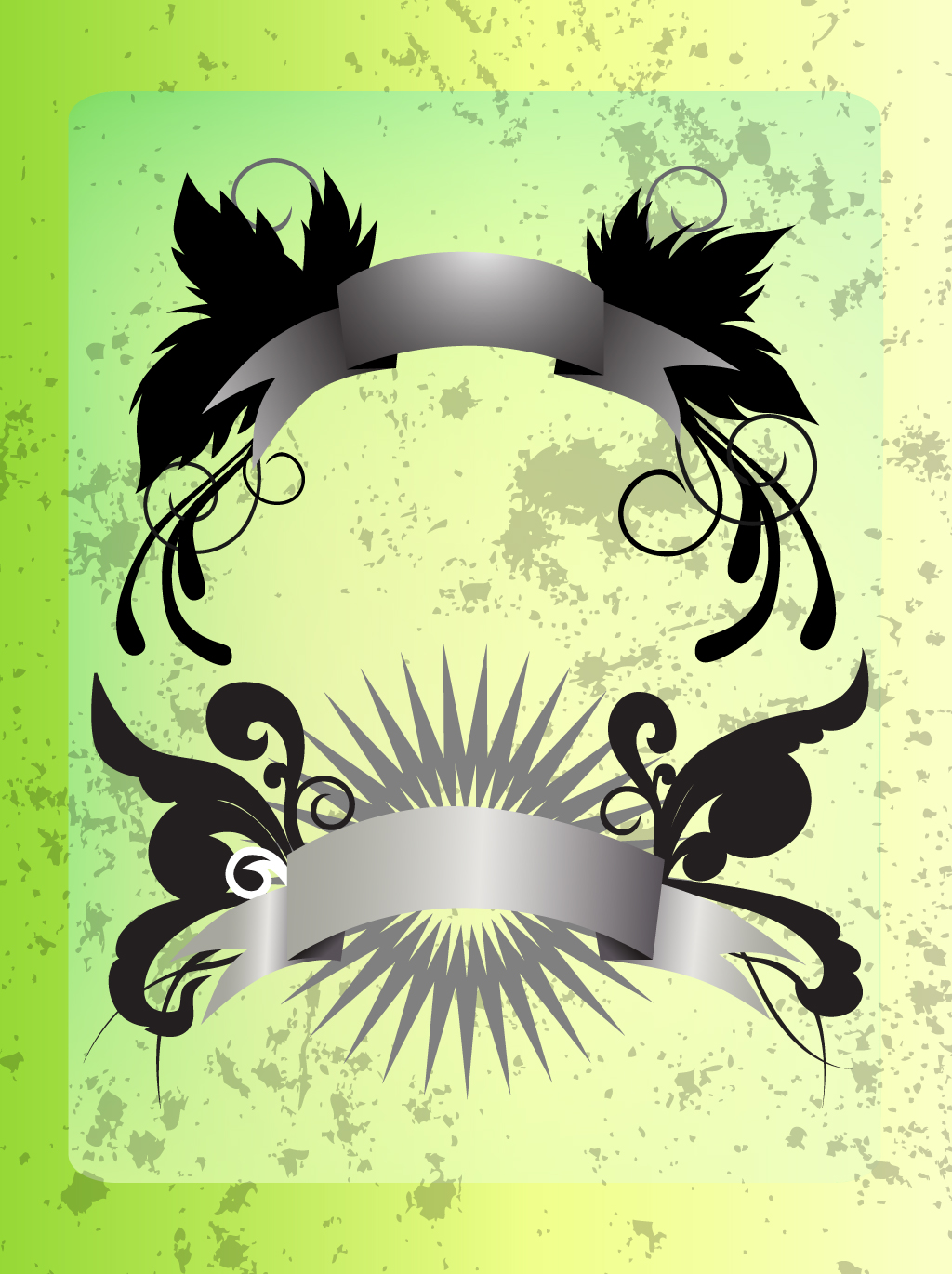 Winged Banner Vectors