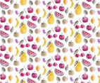 Vector Seamless Fruits Pattern