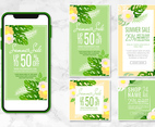Vector Instagram Stories and Posts Templates