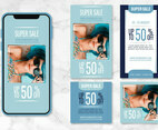 Vector Instagram Stories and Posts Templates