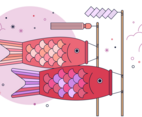 Fish Kite Vector