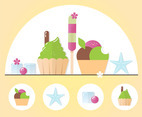 Vector Summertime Elements Illustration