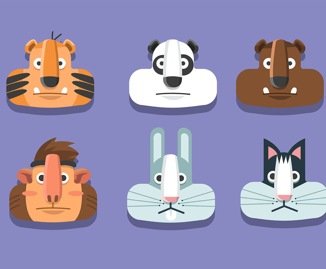 Animal Face Set