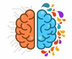 Flat Simple Human Brain HemisPheres
