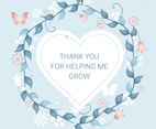 Vector Mother's Day Greeting Card