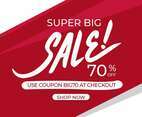 Sale Typography Vector Illustration