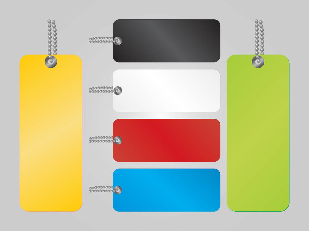 Colorful Tags Vector