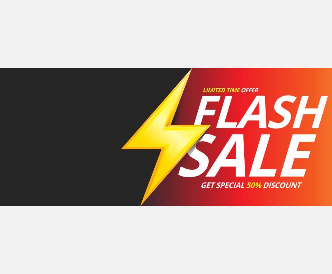 Sale Typography Modern Stylish Illustration