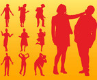 People Silhouettes Layouts