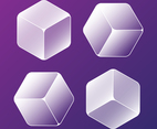 Cold Solid Ice Cubes Element Set