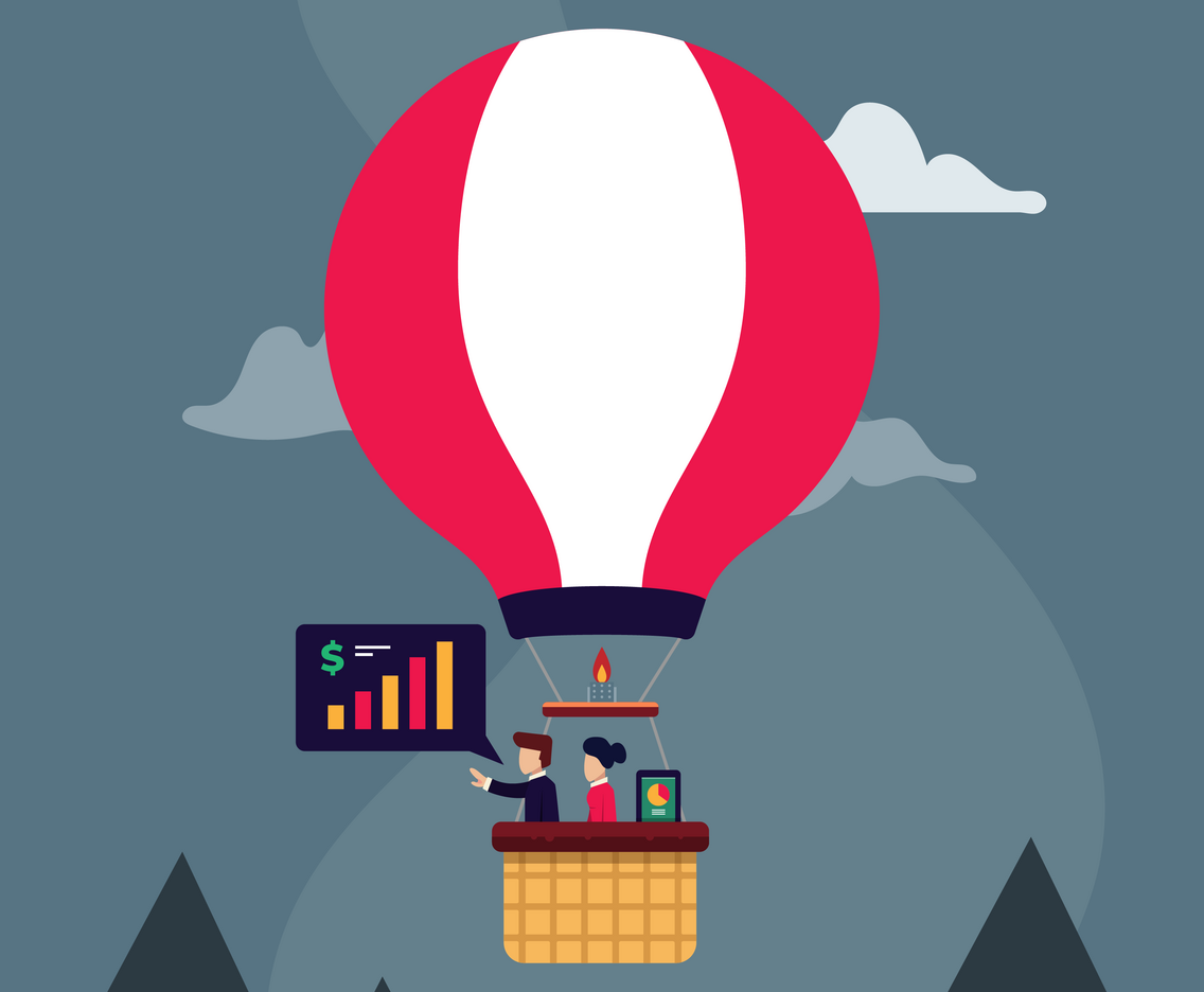 Corporate goals Vector