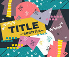 Abstract Poster Design Vector