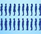 Standing People Silhouettes