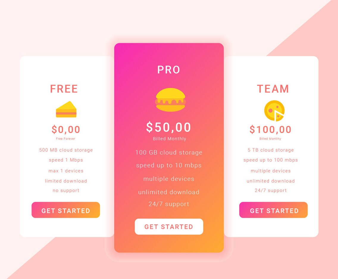 Modern Pricing Table