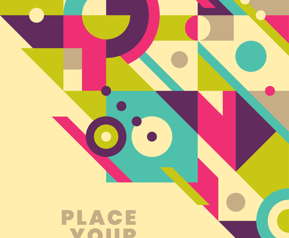 Geometric poster design