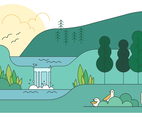 Waterfall Vector