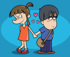 Boy And Girl Holding Hands
