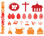 Easter Silhouettes Set