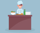 Colorful Chef Cooking
