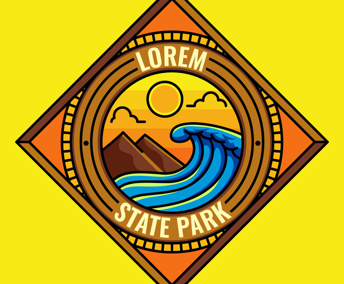 retro badge