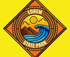 retro badge