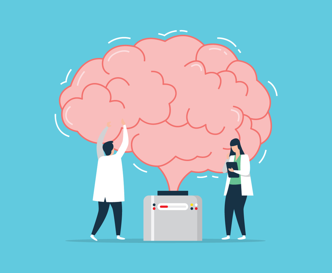 Doctor Fixing Brain