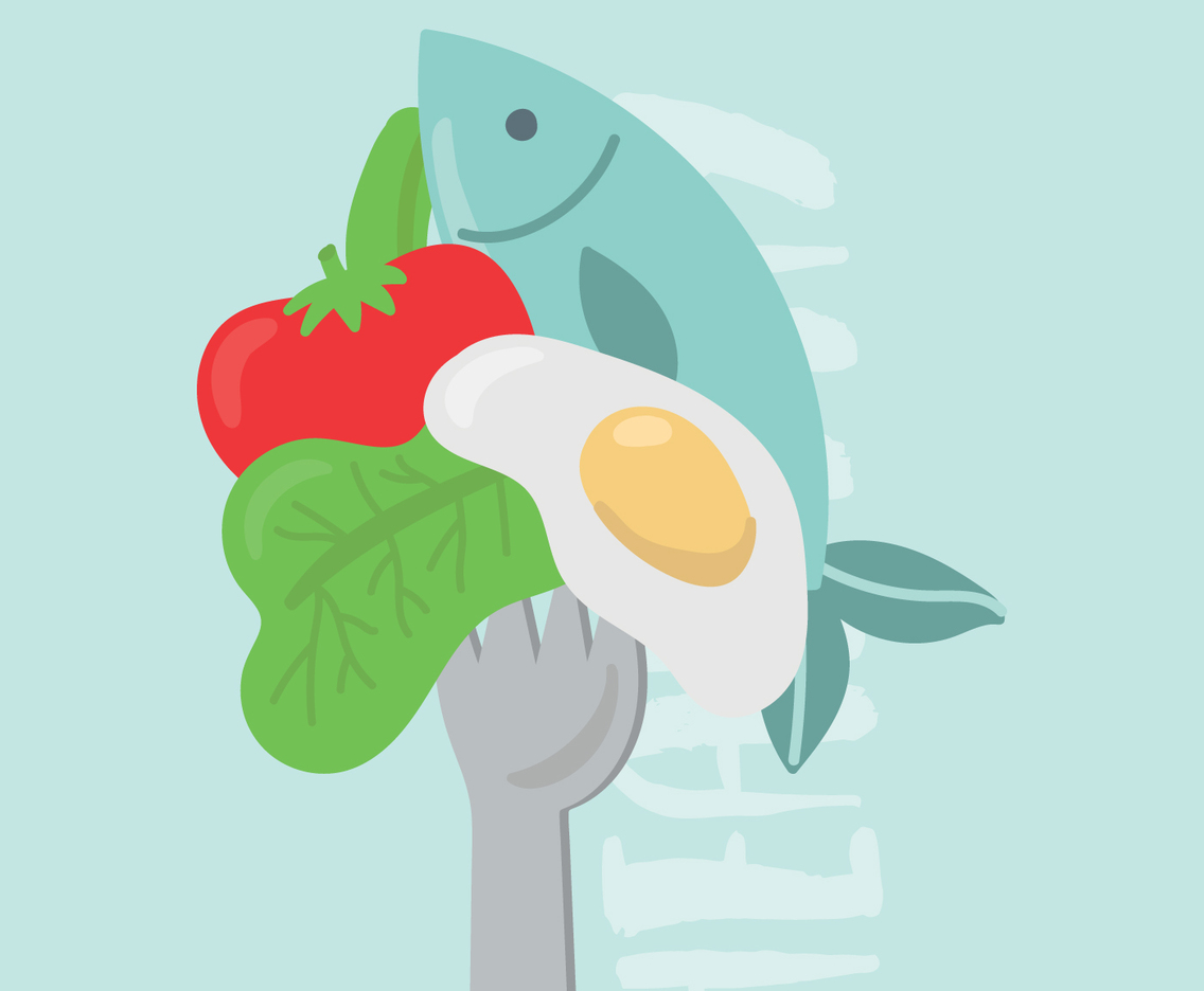 Poking Healthy Food