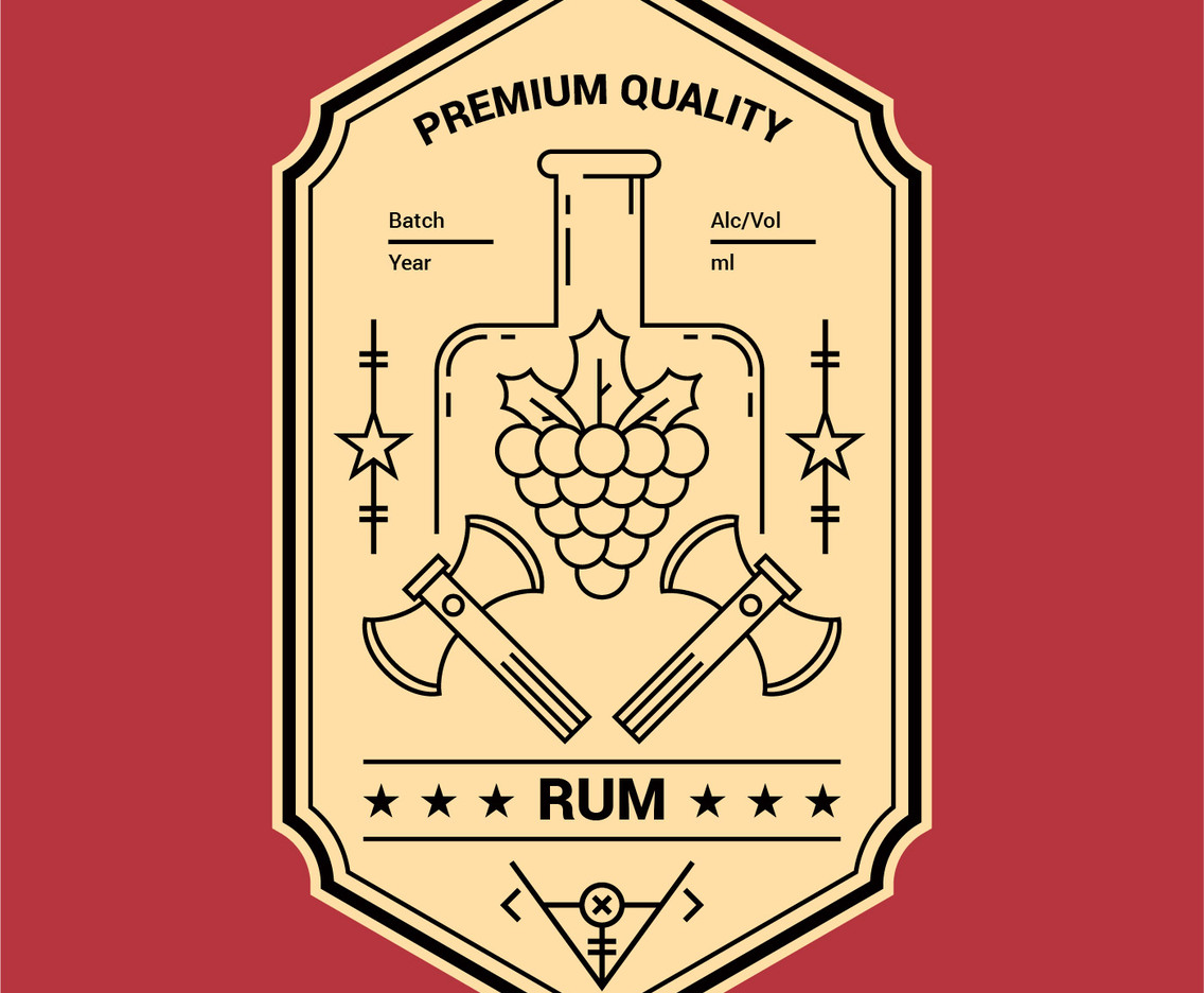 retro label