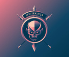 Zombie Head Retro Badge