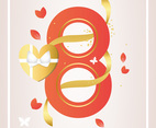 Vector Women's Day Greeting Card