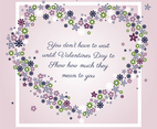 Vector Valentine's Day Greeting Card