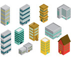 Isometric Industrial Buildings Set and Asset