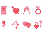 Valentines Day Elements Set