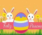 Feliz Pascoa Typography