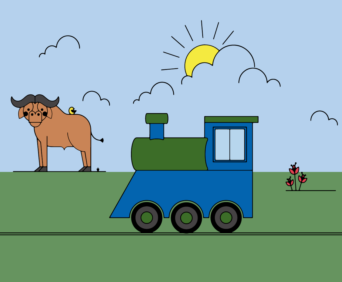 Fre e Train Vector