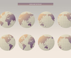 3D International Globe Map Set
