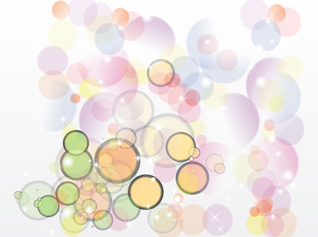 Retro Bubble Vector Background