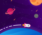 Galaxy Vector Background