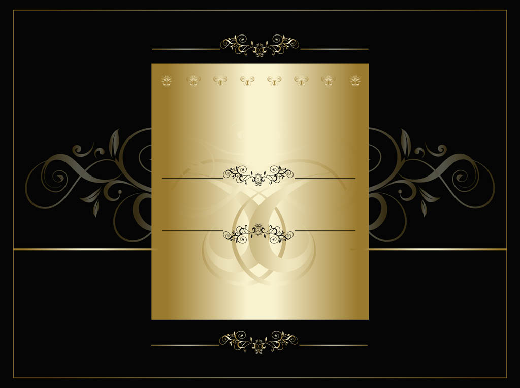 Black And Gold Background Vector Art & Graphics | freevector.com