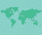 World Map On The Globe