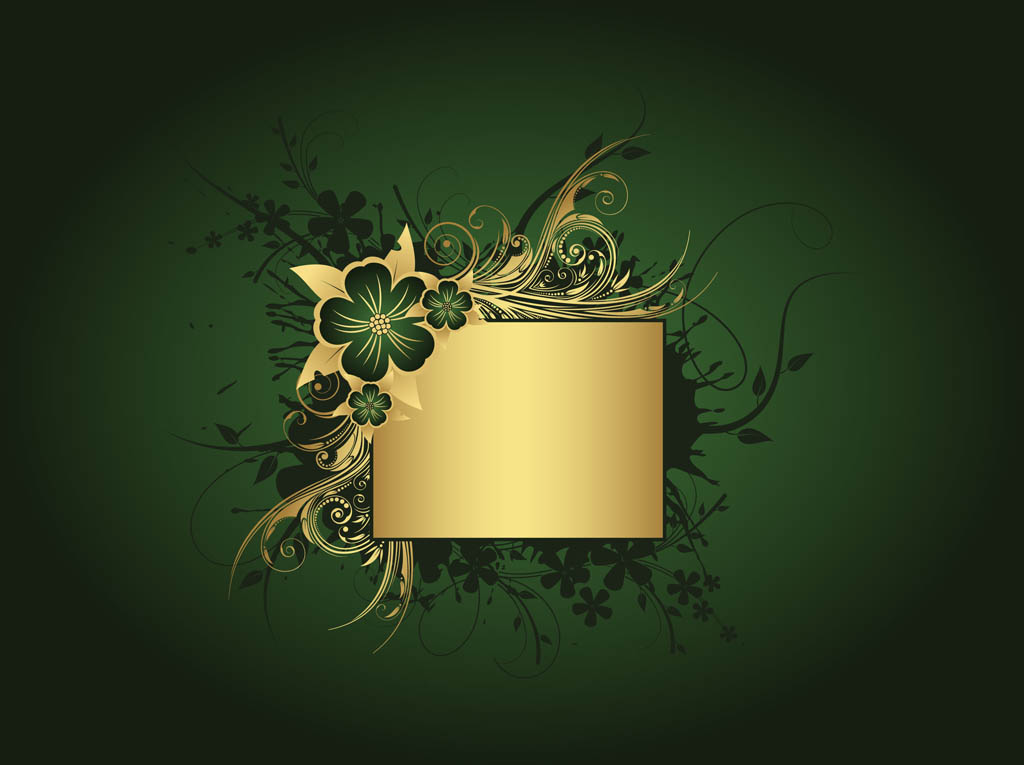 Green And Gold Background