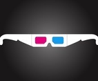 3D Glasses Vector