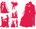 Married Couples Silhouettes