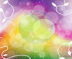 Rainbow Fantasy Vector Background