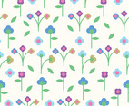 Beautiful Flat Floral Background Vector