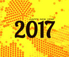 Free Vector Happy New Year 2017 Halftone Background